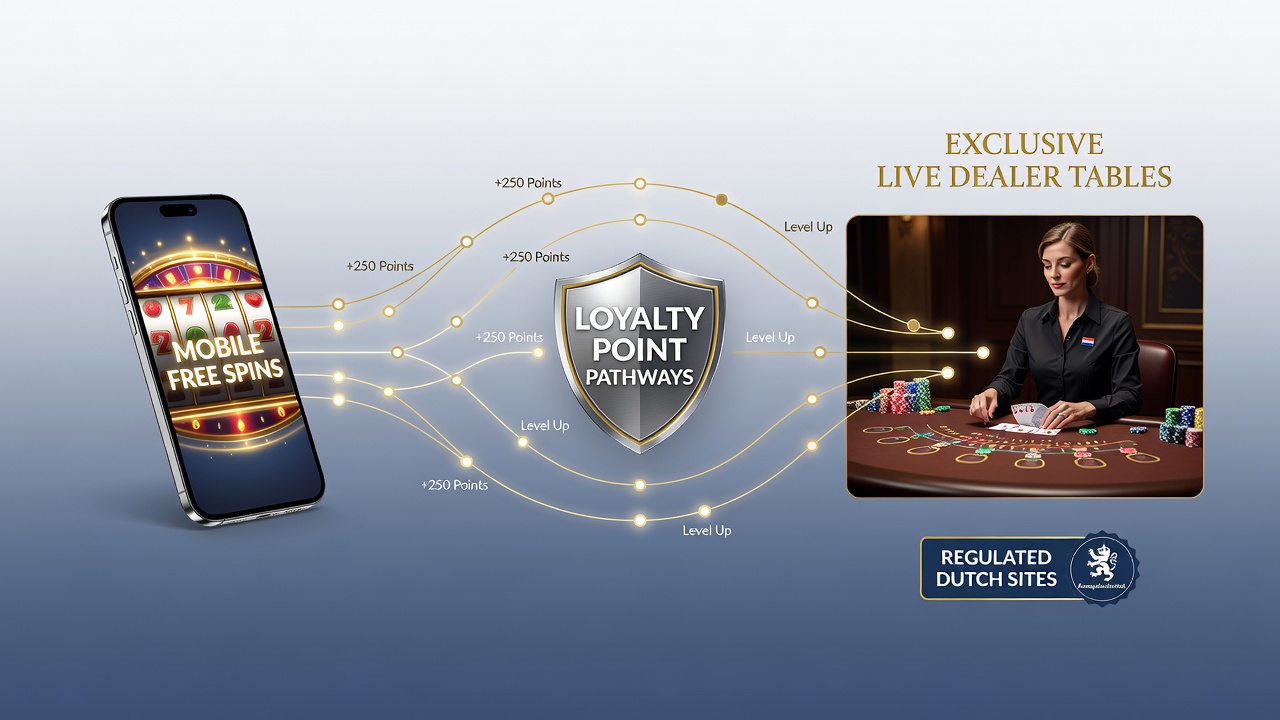 Loyaliteitspunten verzamelen via mobiele gratis spins bij Nederlandse online casinos