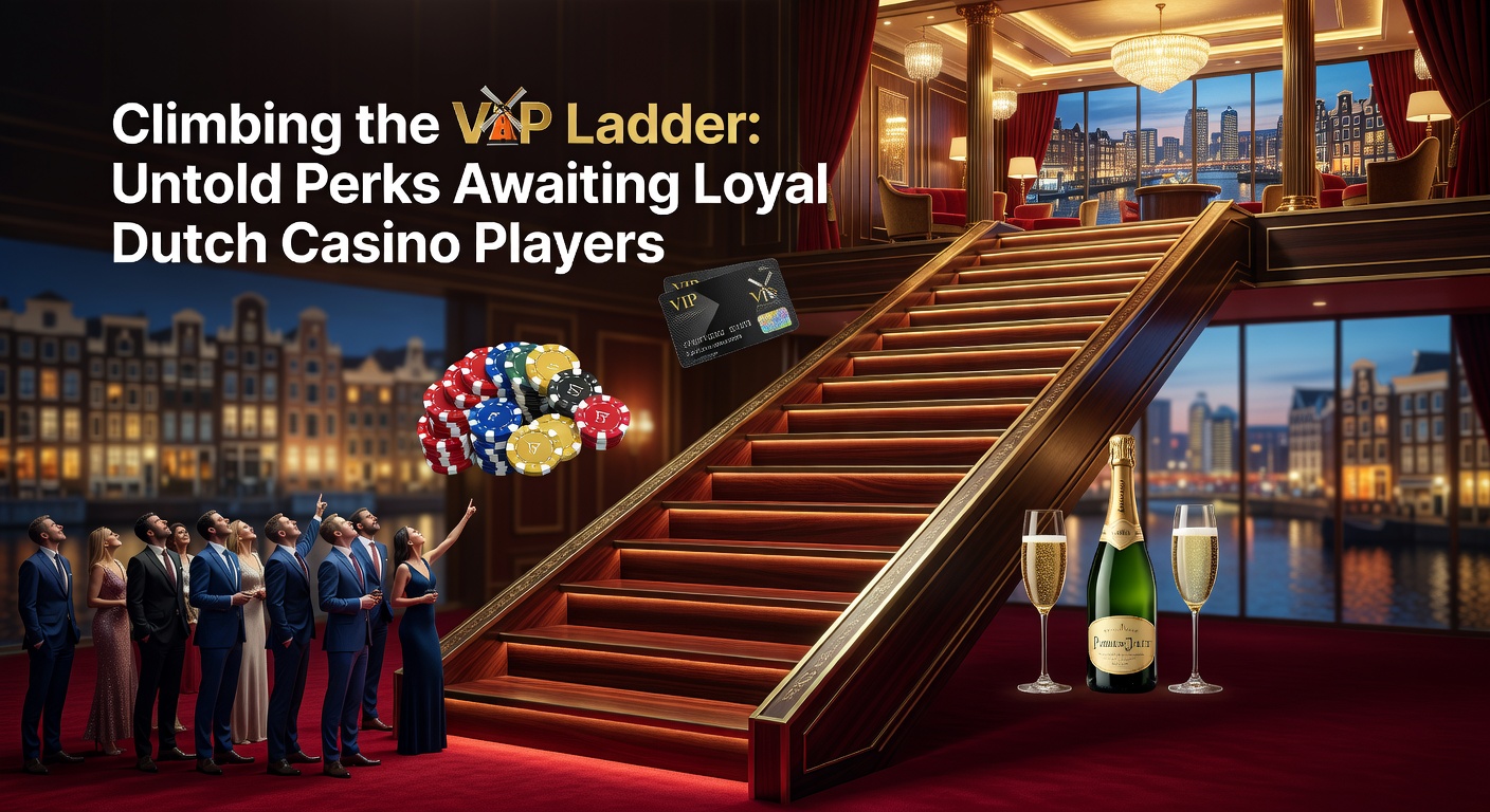 Een elegante VIP-lounge in een Nederlands online casino, met champagne en exclusieve speelautomaten op de achtergrond