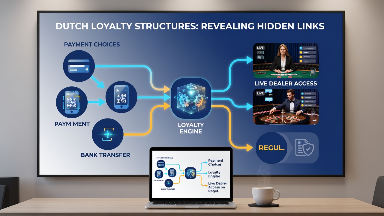 Diagram van verbindingen tussen betaalmethoden en live dealer privileges in Nederlandse casinos