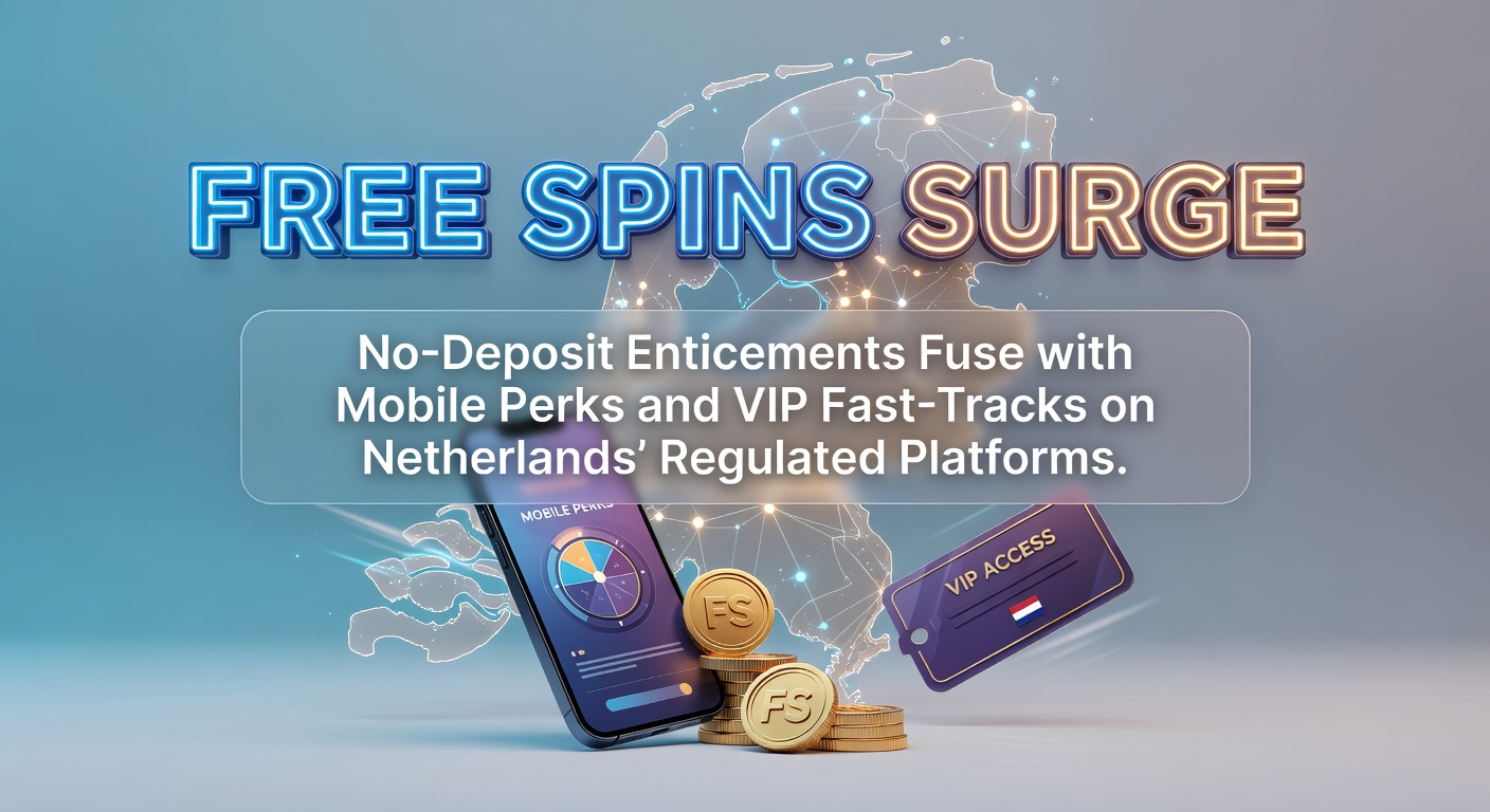 Schermafbeelding van een Nederlands online casino met free spins promotie op mobiel, inclusief VIP-badges en no-deposit banners