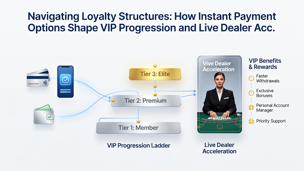 Live dealer interface met VIP-voordelen op een mobiel casino platform