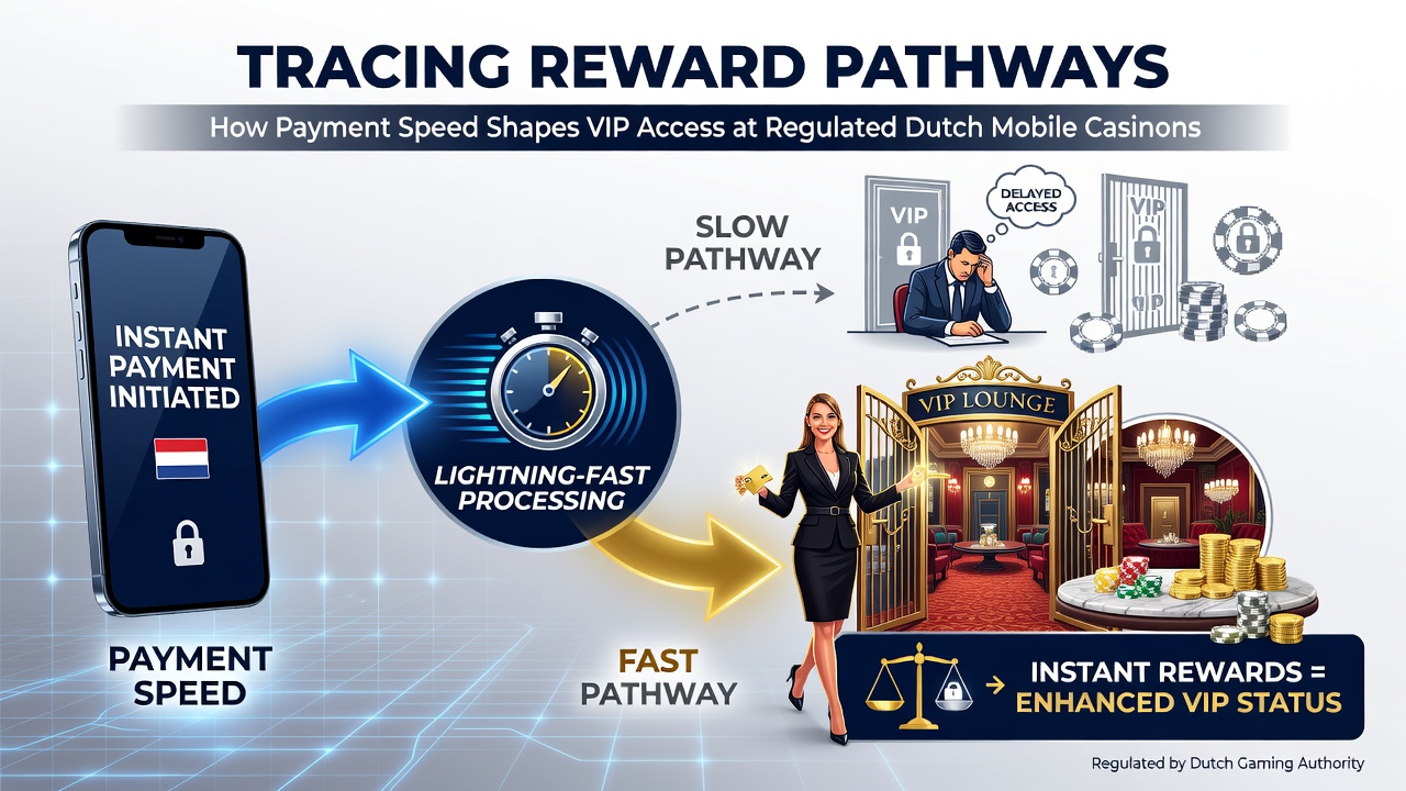 Grafiek van VIP-niveaus en betalingssnelheden bij Nederlandse mobiele casino's